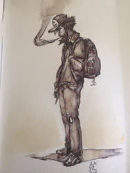 Ash Ketchum in his 30s by Drunkfu