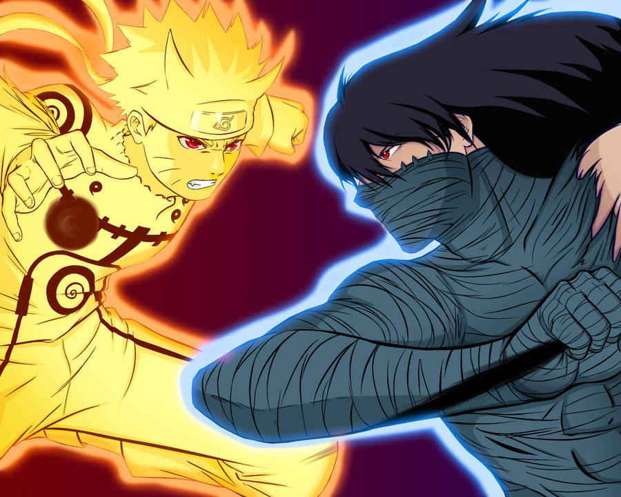 Kyuubi Naruto vs Mugetsu Ichigo by Salty-art on DeviantArt