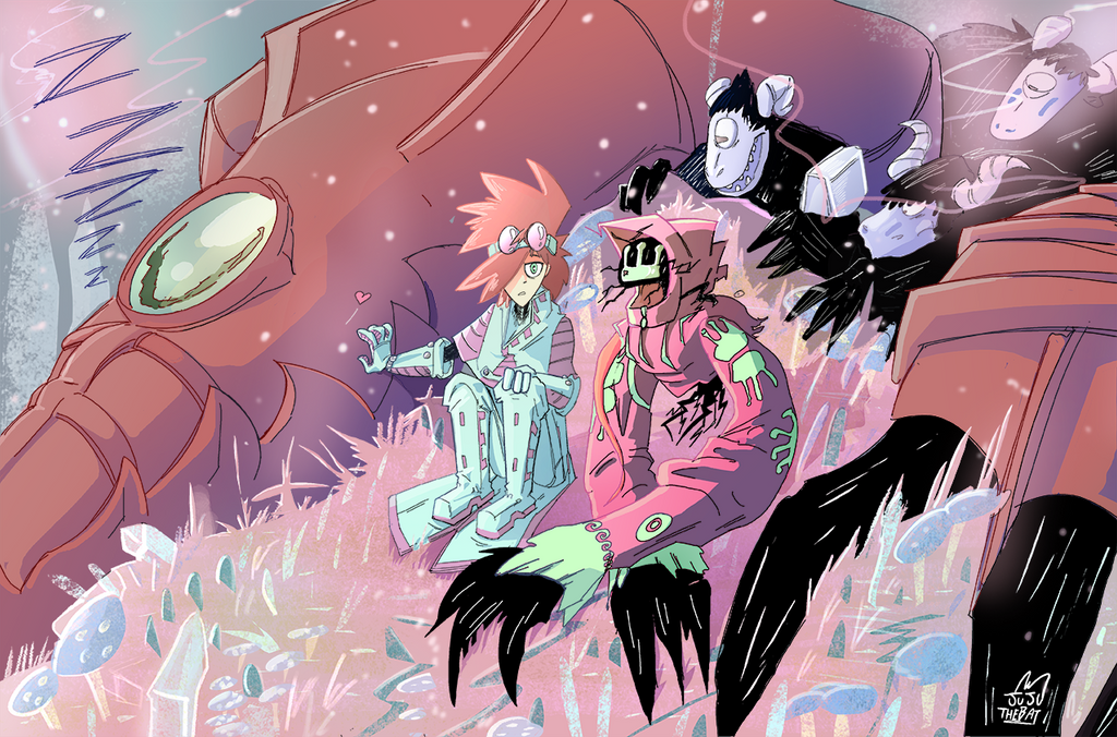 Telemac And Polyphemus by Jupony