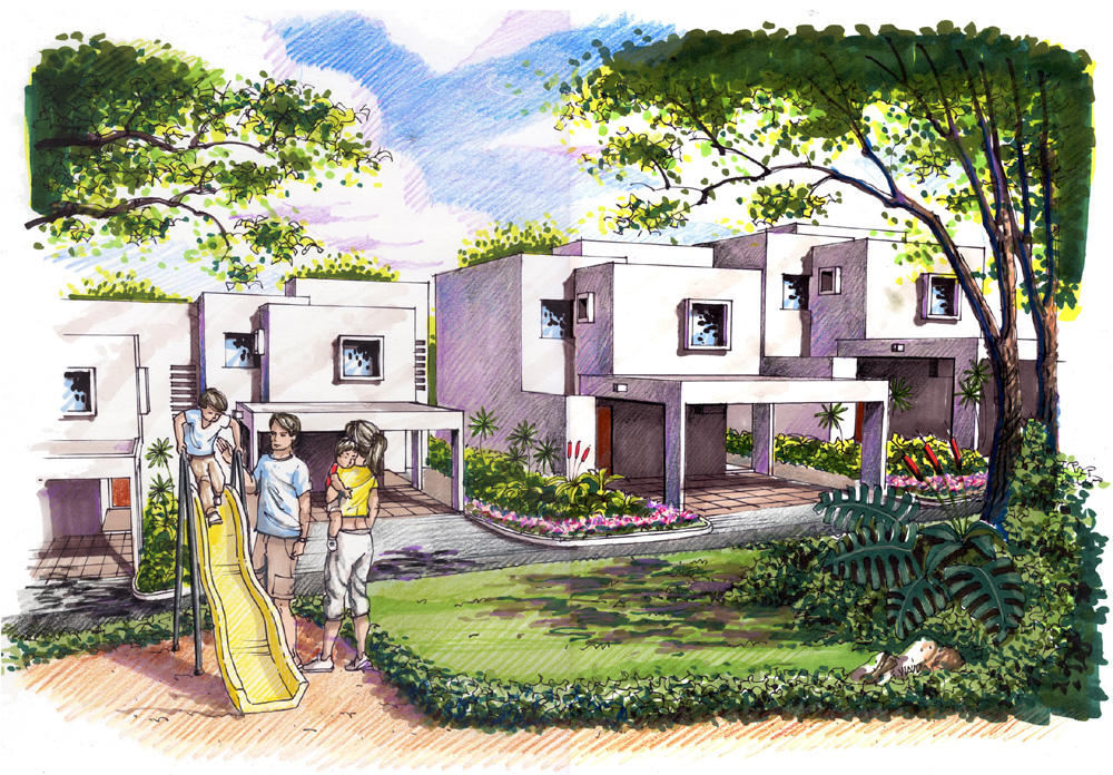 Altos de LA escalon Homes by archacid on DeviantArt