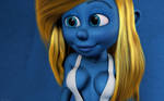 Busty smurf girl by kondaspeter1