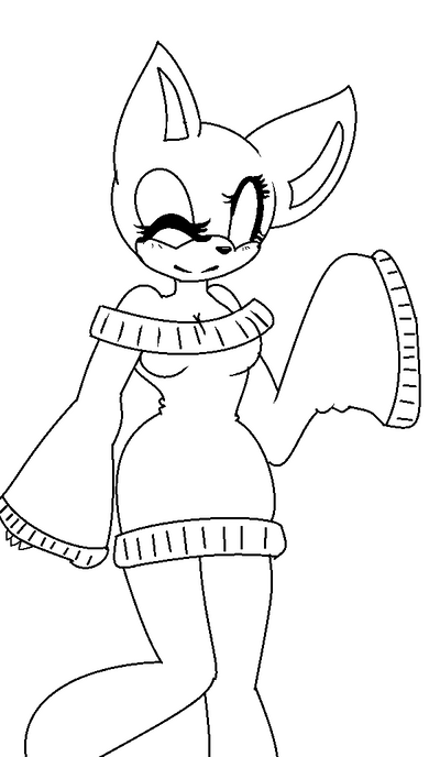 hello~ female sonic base by Shadethehedgecat24 on DeviantArt Anime female drawing at getdrawings com free for personal use.