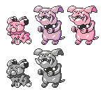 Snubbull Granbull RGB Sprites by Axel-Comics