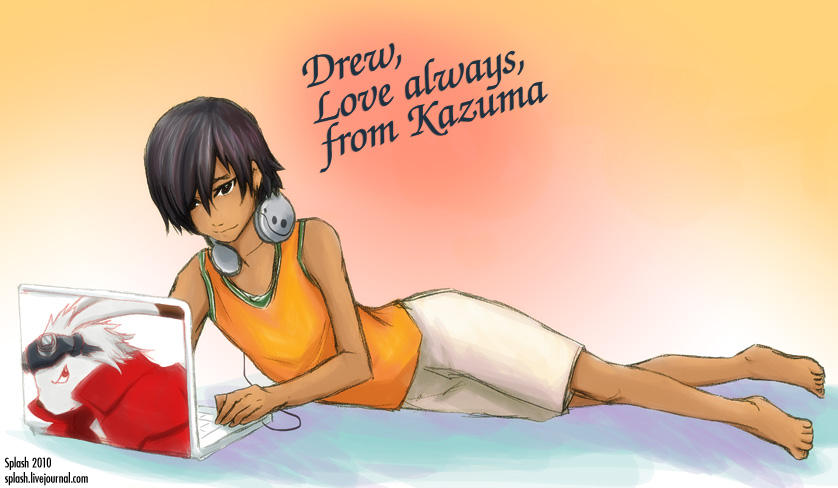 Summer Wars - Kazuma by splashgottaito
