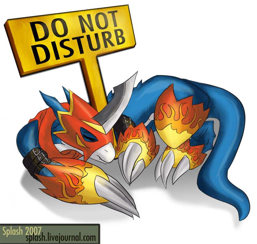 Digimon - Flamedramon by splashgottaito