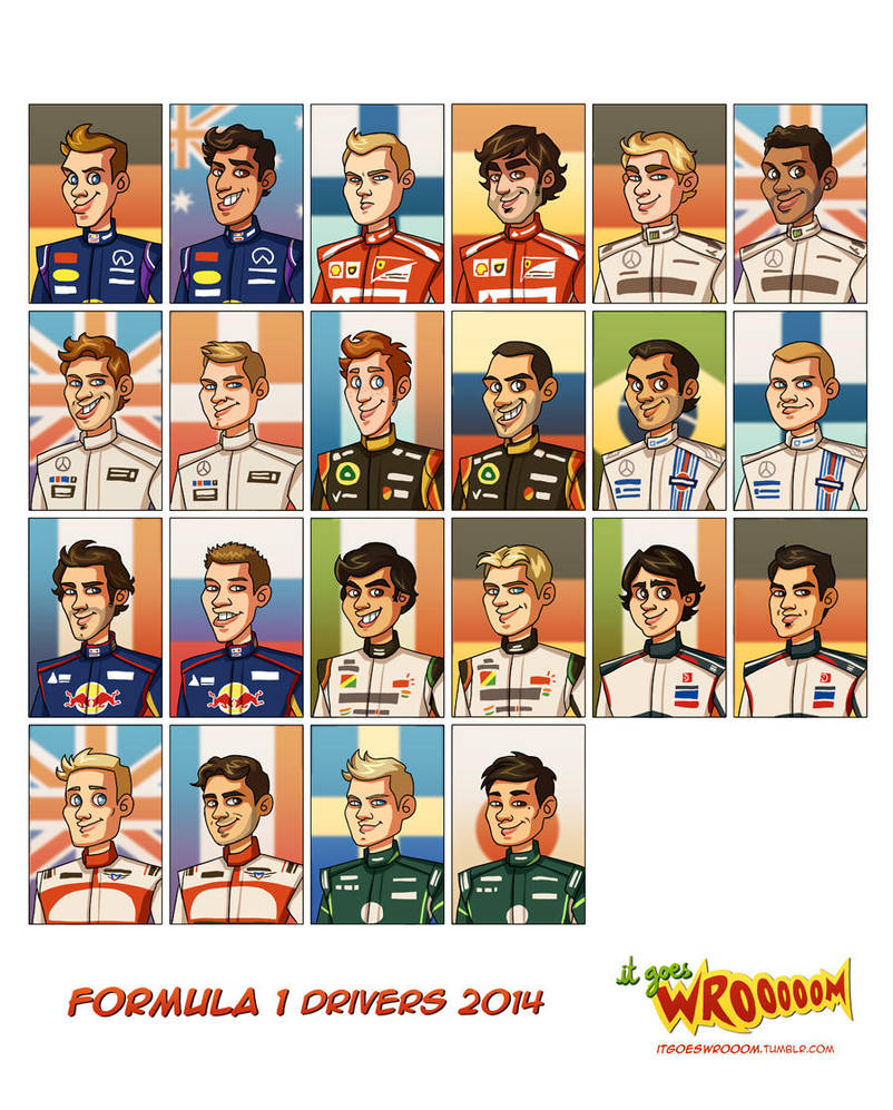 Formula 1 Drivers 2014 by xelanelho