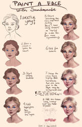 Tutorial: Painting a female face by SandraWinther
