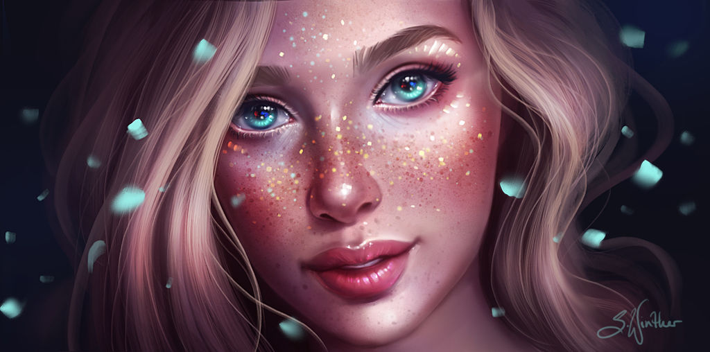 Golden Freckles by SandraWinther