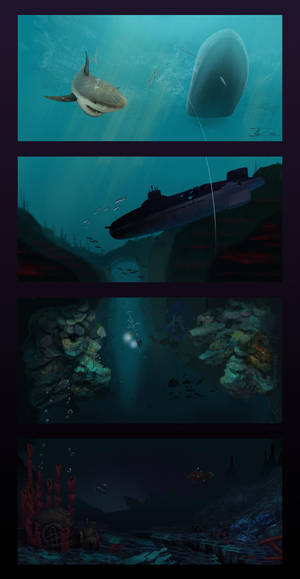 10,000 Miles Below the Sea by zwarback 10,000 Miles Below the Sea by zwarback