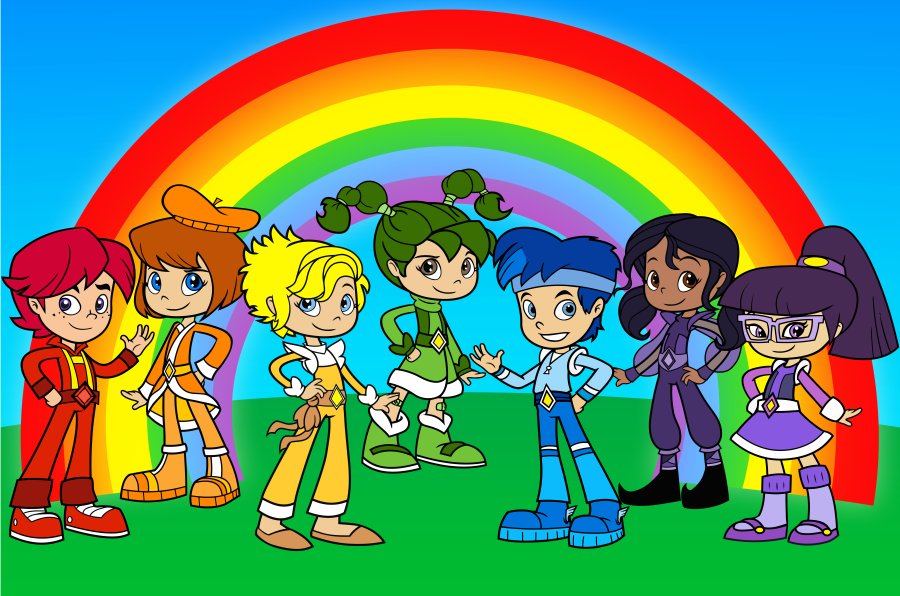 Персонажей рейнбоу хай. Рейнбоу мультфильмы. Rainbow Brite. Рейнбоу френдс радужные друзья. Джетикс плей Радуга яркая.