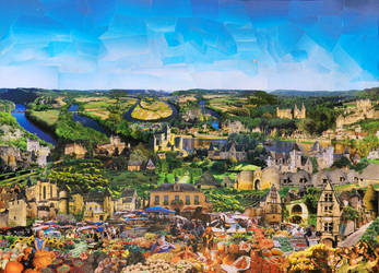 Perigord noir collage by adriansalamandre