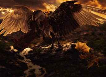 the Mountain that Knows by littlewillow-art