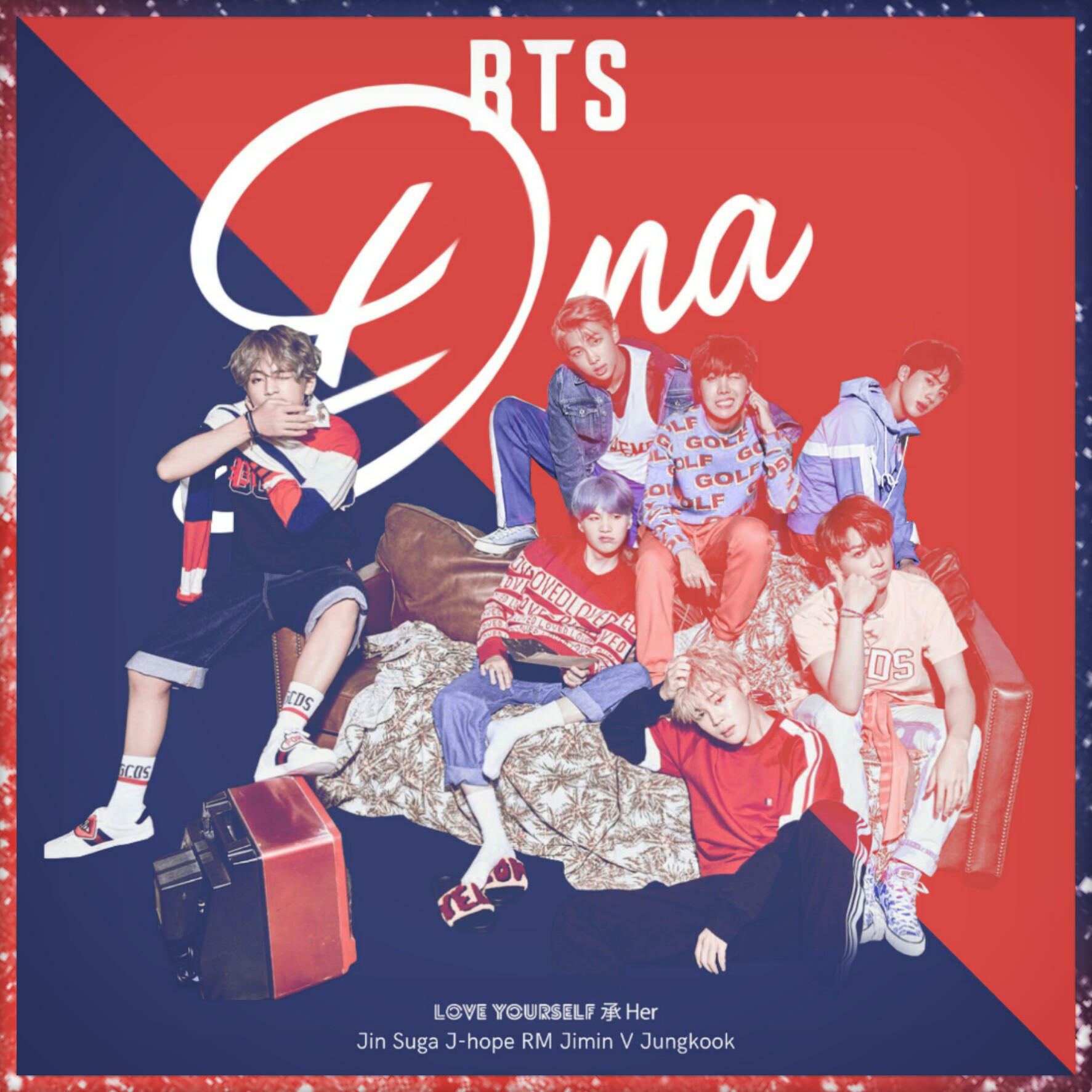 BTS DNA (LOVE YOURSELF : HER) album cover by LEAlbum on ...
