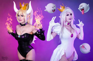 Bowsette and Booette by Kinpatsu-Cosplay