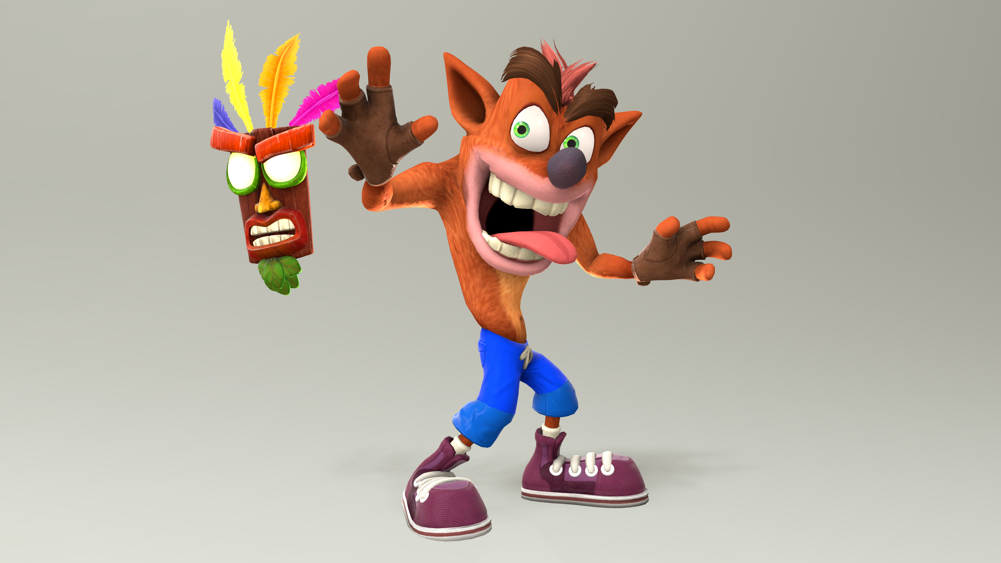 Crash Bandicoot and Aku Aku by TheSmashWaffle on DeviantArt Crash Bandicoot and Aku Aku by TheSmashWaffle on DeviantArt