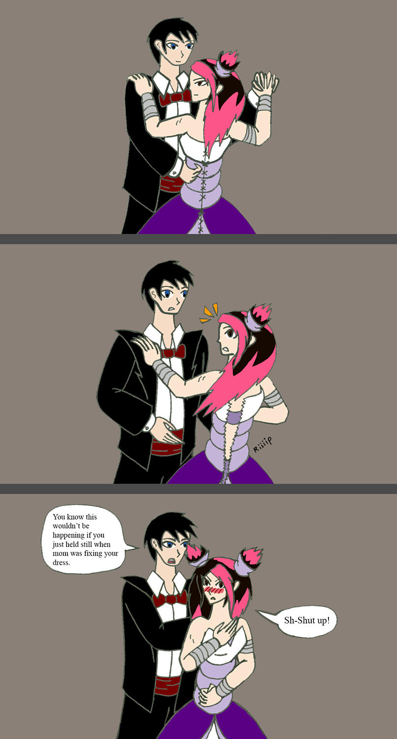 Request: Miko's Dress Rips While Dancing by dragongirl117