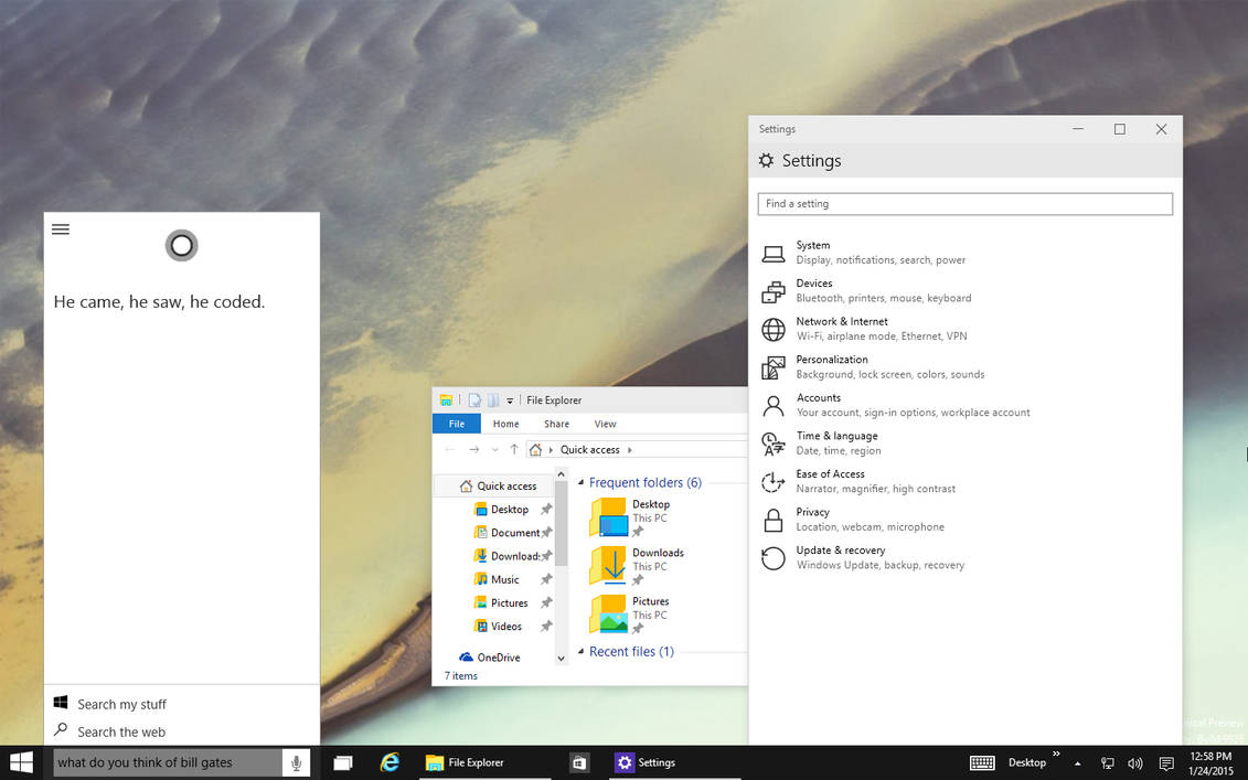 Windows 10 Build 9926 - Preview + DL links by fediaFedia
