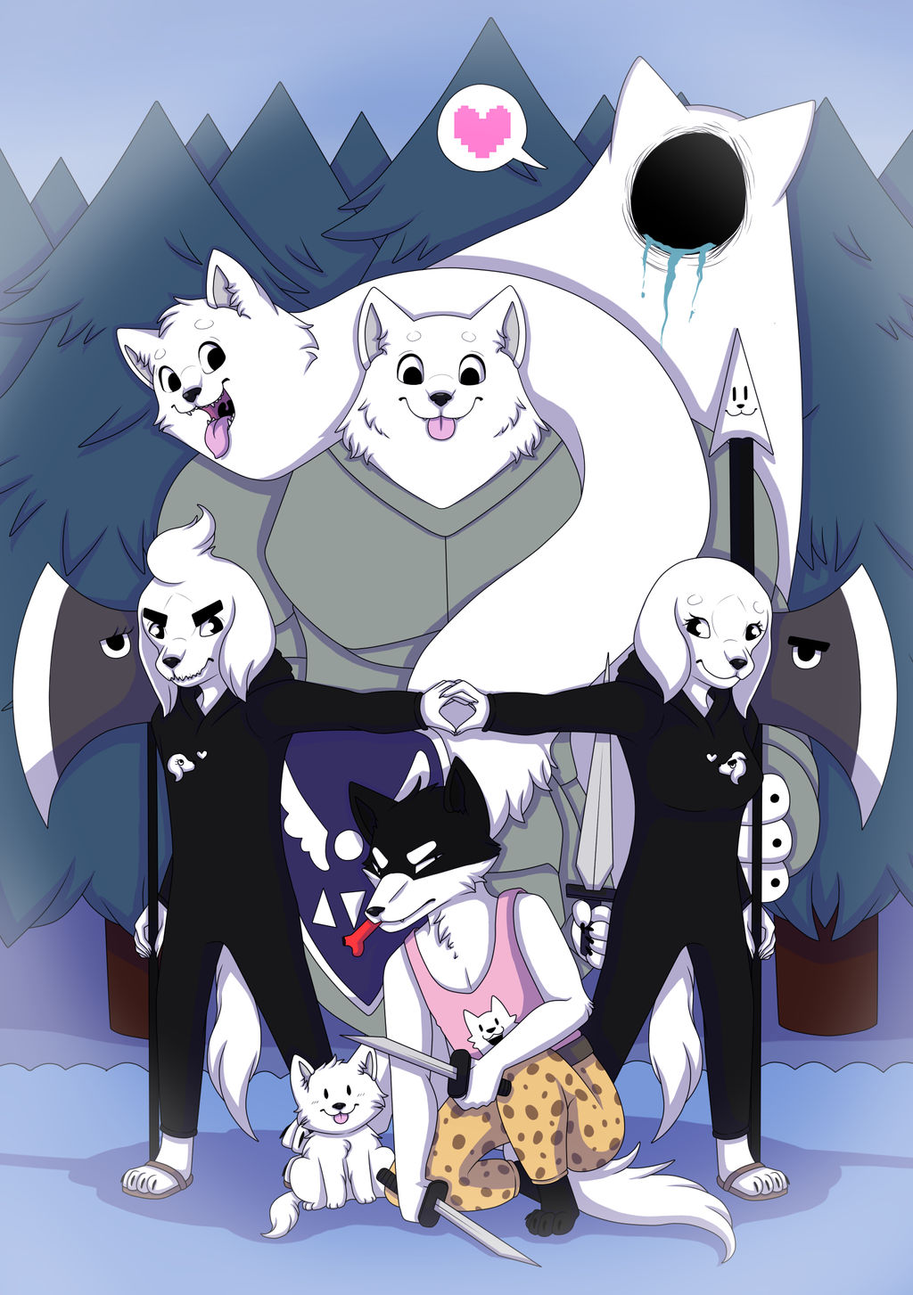 Undertale's Fanzine Royal Dogs by Niutellat on DeviantArt