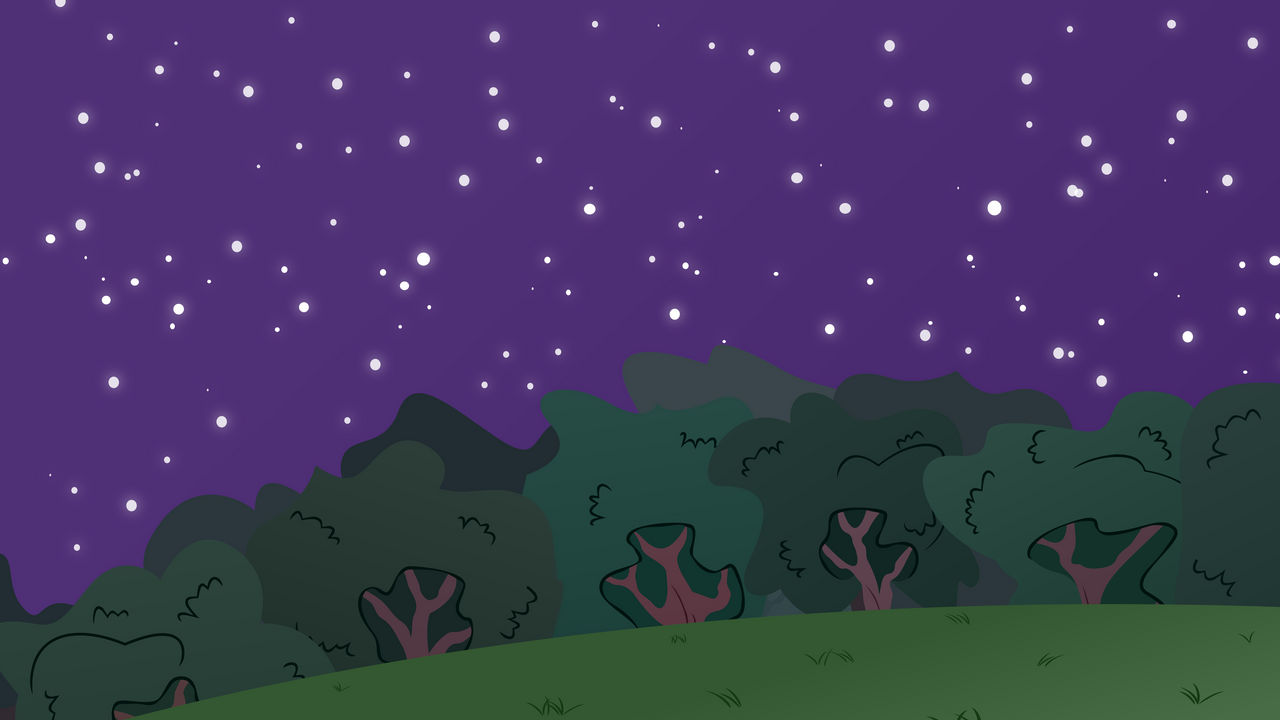 MLP BG-Forest At Night #2 by EROCKERTORRES
