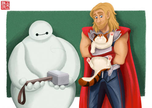 Baymax is...worthy? by DominicDrawsArt