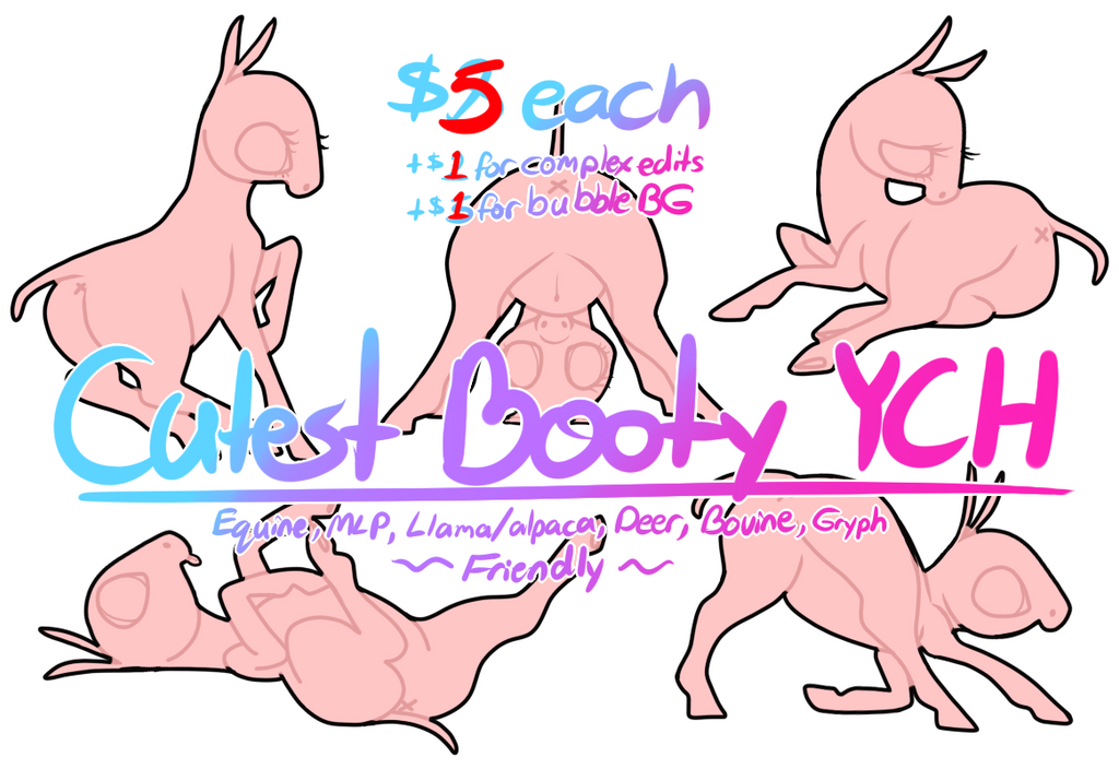 Cutest Booty YCH (( CLOSED )) by birdieweed