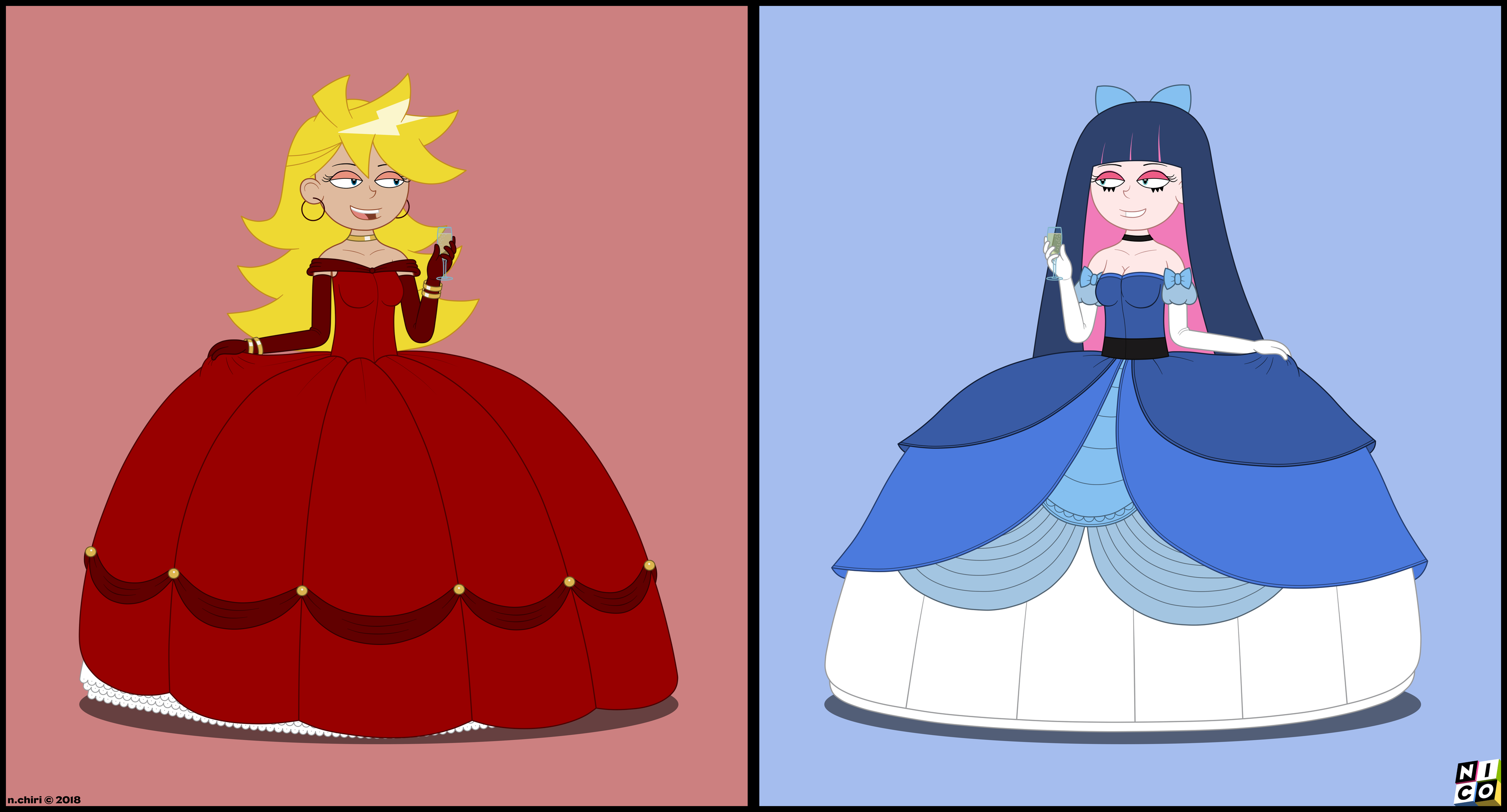 Panty and Stocking on CartoonGowns DeviantArt