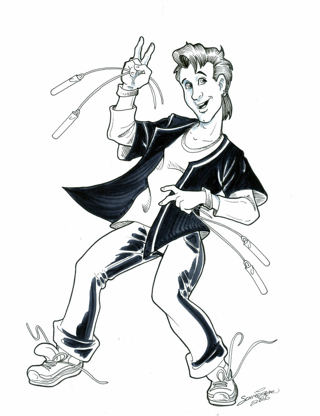 #Inktober 2: Rave On! by SandySchreiber