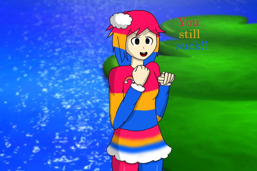 Chica's Magic Rainbow humanized by RichardtheDarkBoy29