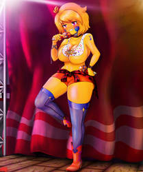 Rockstar Chica|FNIA Anime style|FFPS/FNAF 6 by ShadowCrafterz136