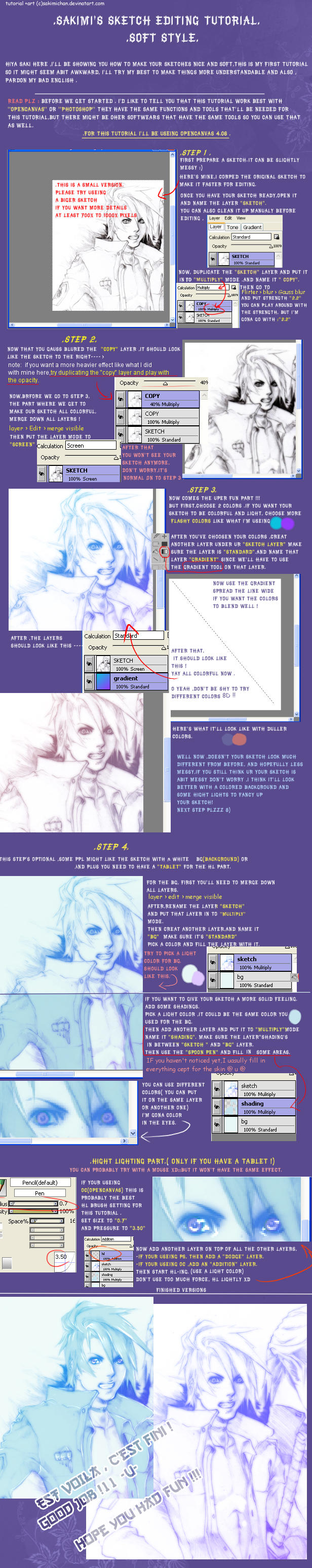 .Sketch editing tutorial.soft by sakimichan