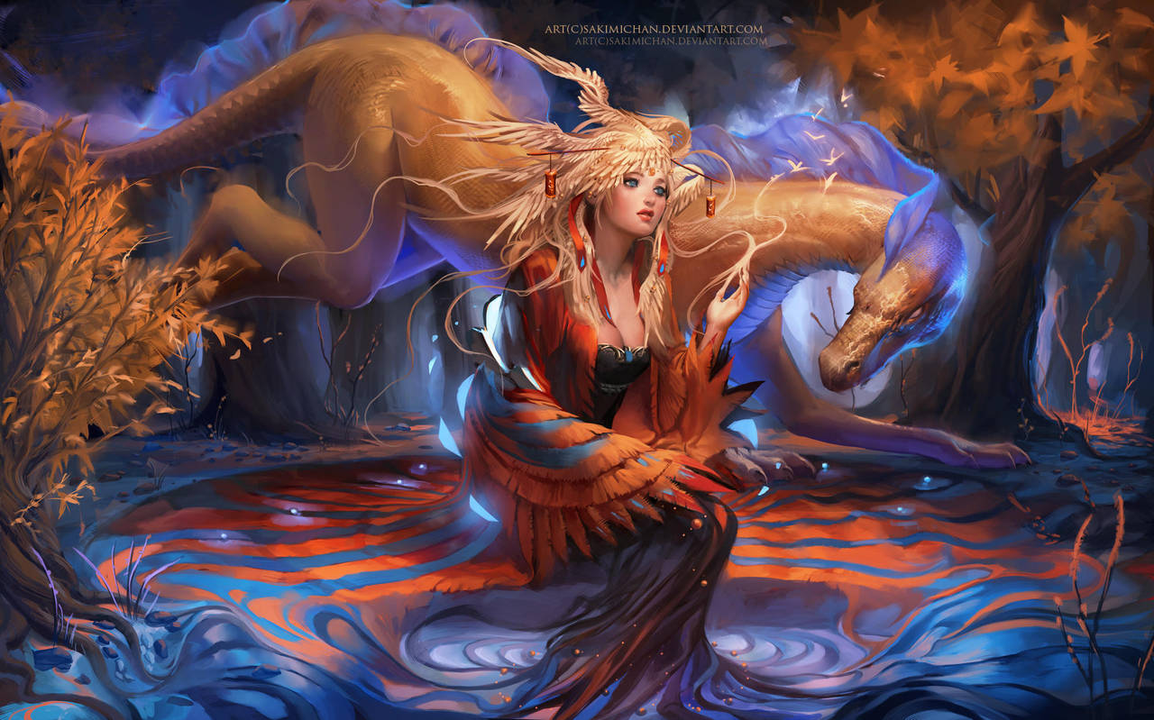 The Bird Spirit by sakimichan