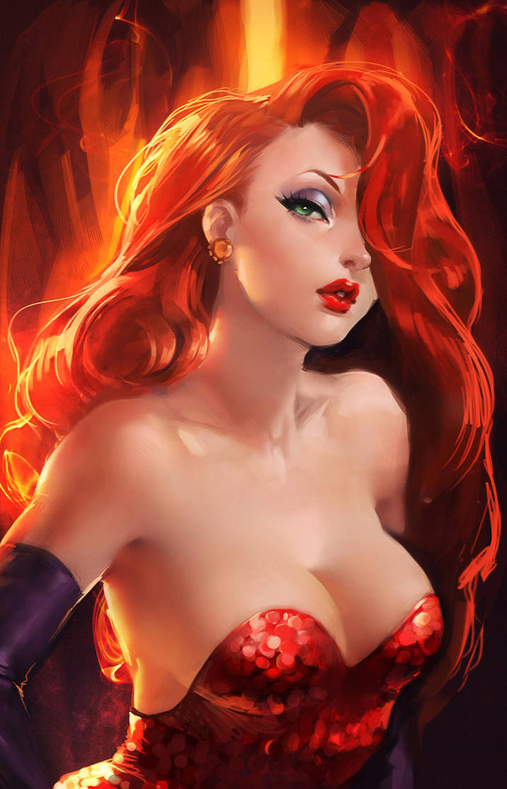 Jessica Rabbit. by sakimichan