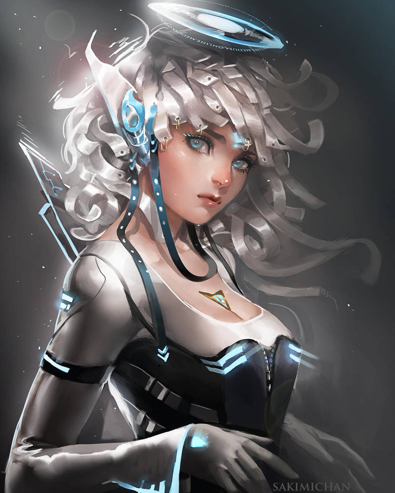 Si-Fi Elf by sakimichan