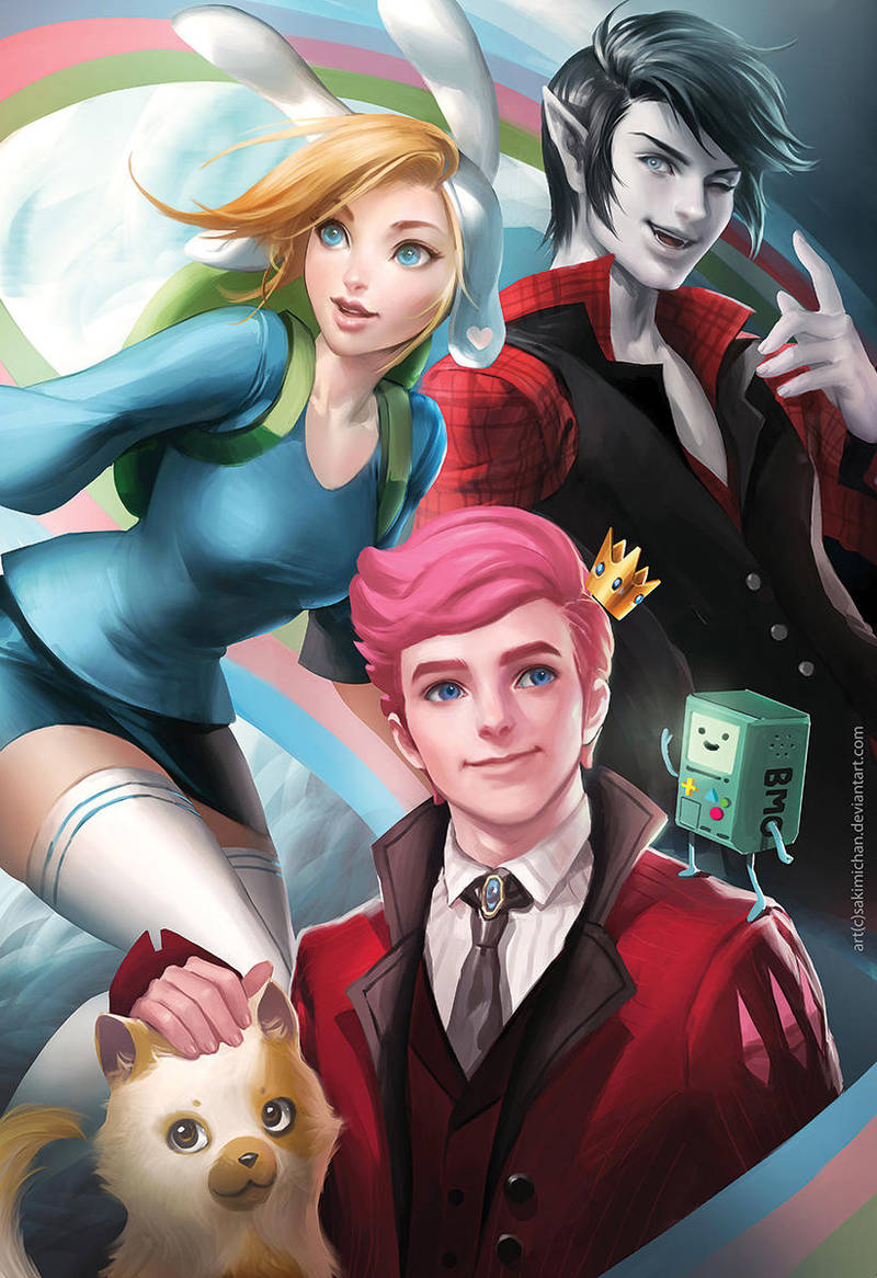 Adventure Time Group photo by sakimichan