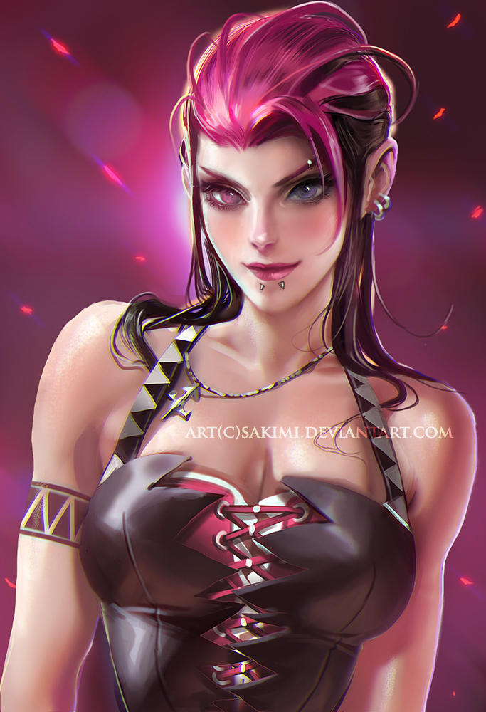Bad ass girl by sakimichan