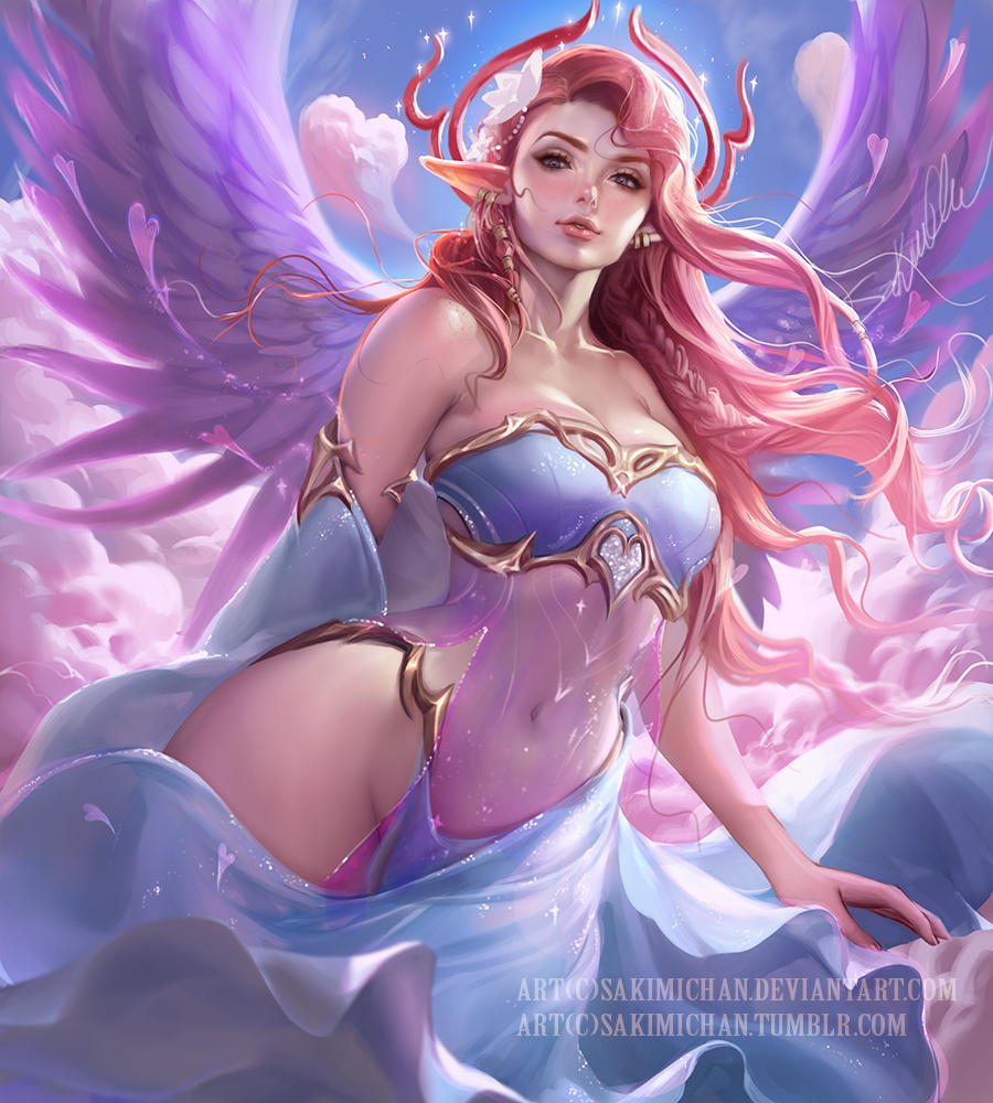Aphrodite.Happy early valentine . by sakimichan
