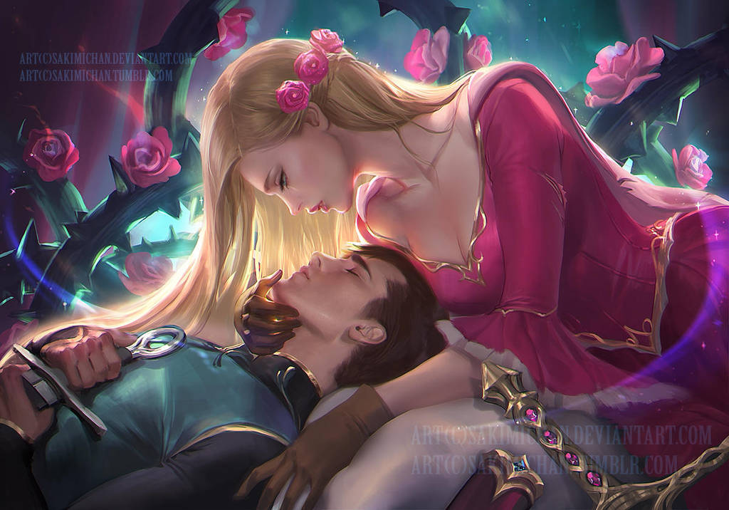 sleeping beauty by sakimichan