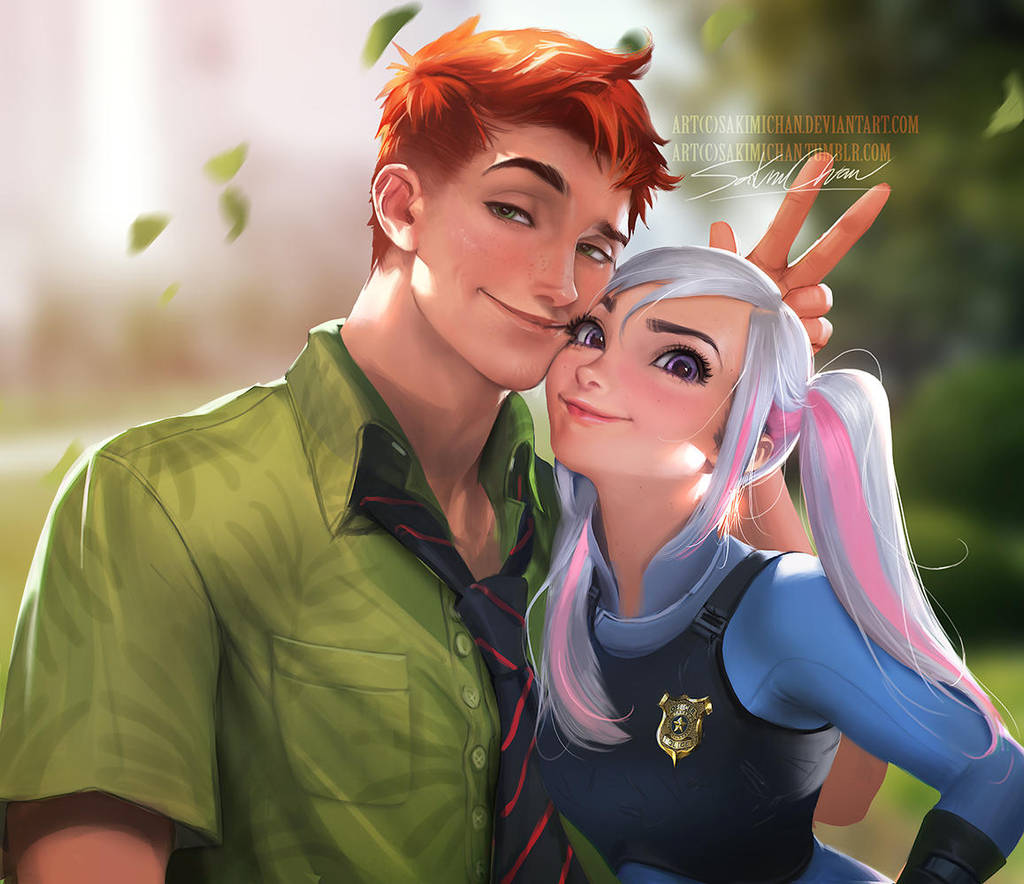 Nick n Judy by sakimichan