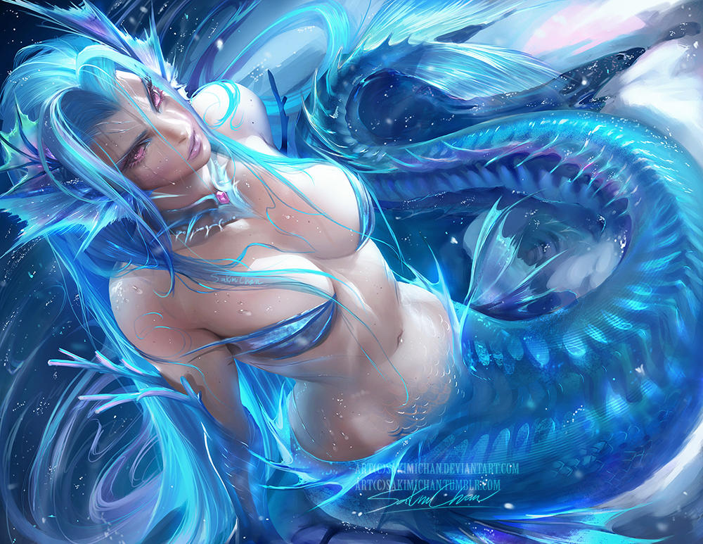 Winter siren by sakimichan