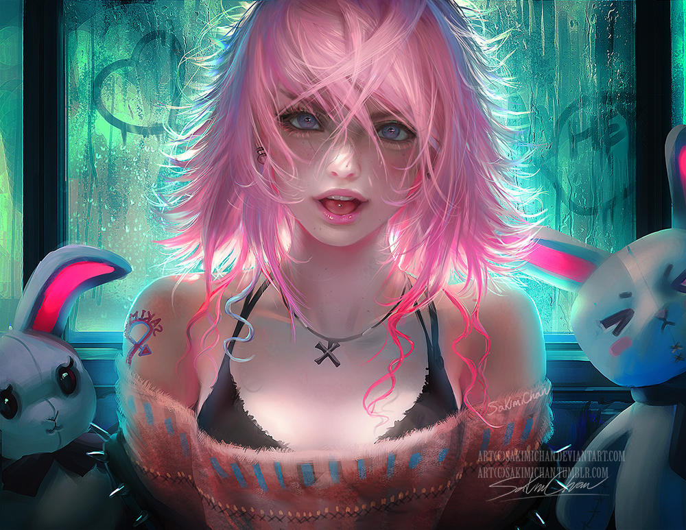 oc. Pinku. by sakimichan