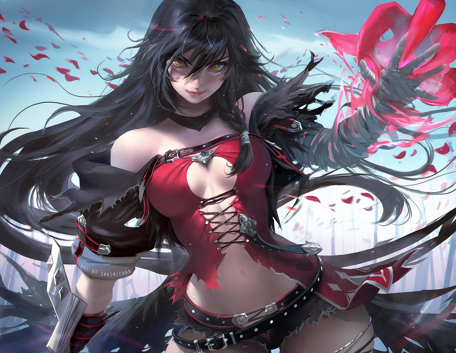 Velvet Crowe by sakimichan
