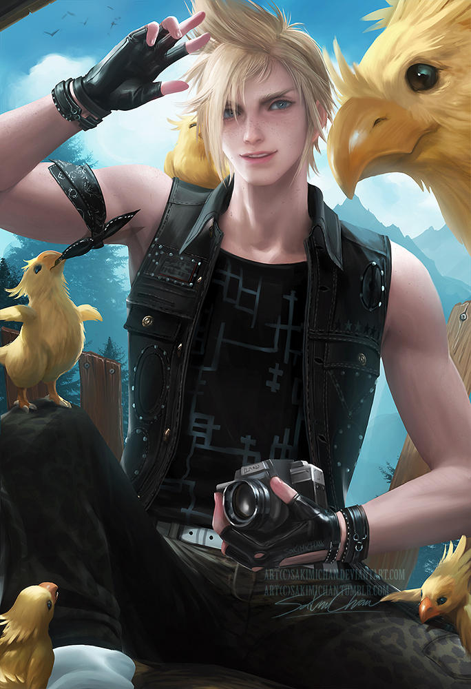Prompto by sakimichan