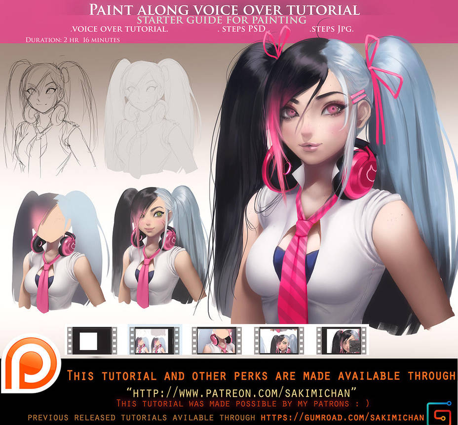 Starter guide for painting voice over .promo. by sakimichan