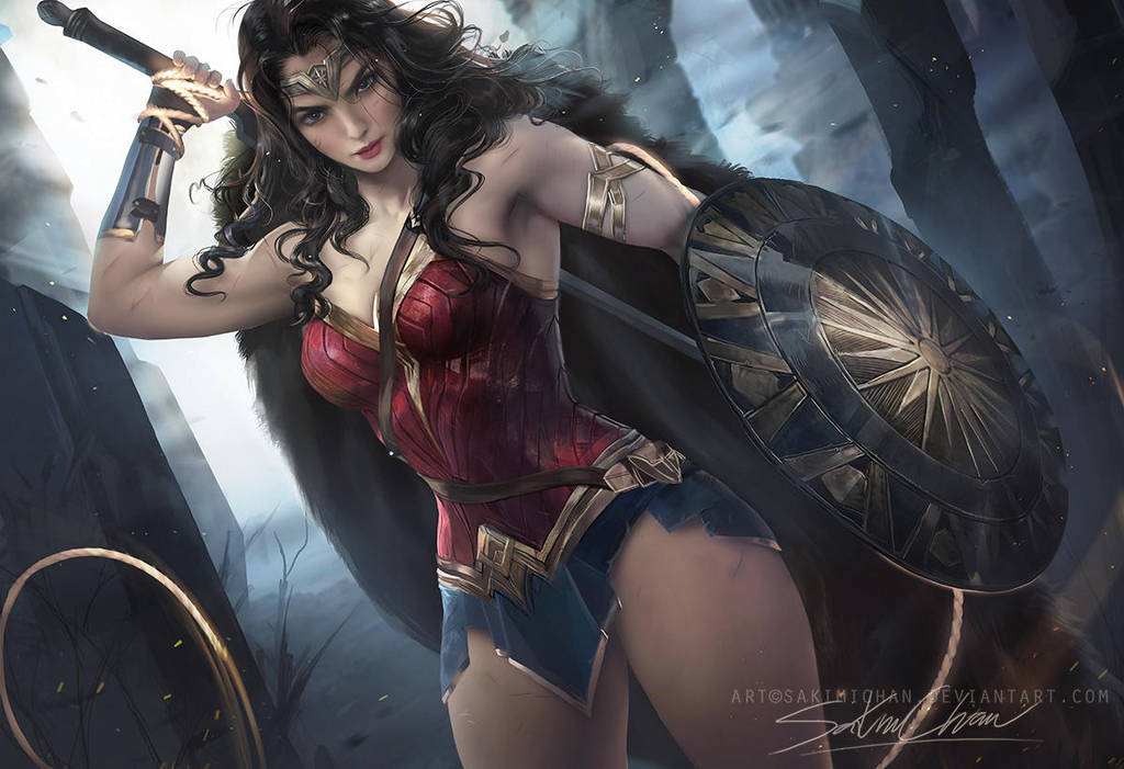 Wonder Woman by sakimichan