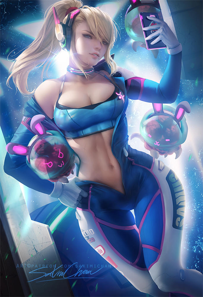 Samus Dva suit by sakimichan
