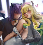 Lucoa X older shouta .hetero tag. by sakimichan