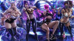 K/DA set by sakimichan