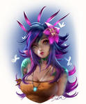 Neeko portrait by sakimichan
