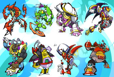 Mega Man X Bosses by BrendanCorris