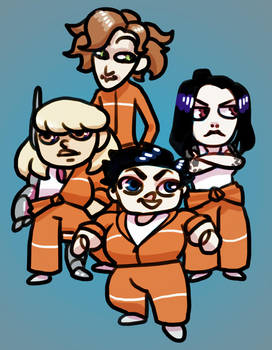 The Gang Goes To Jail by Mangonaid
